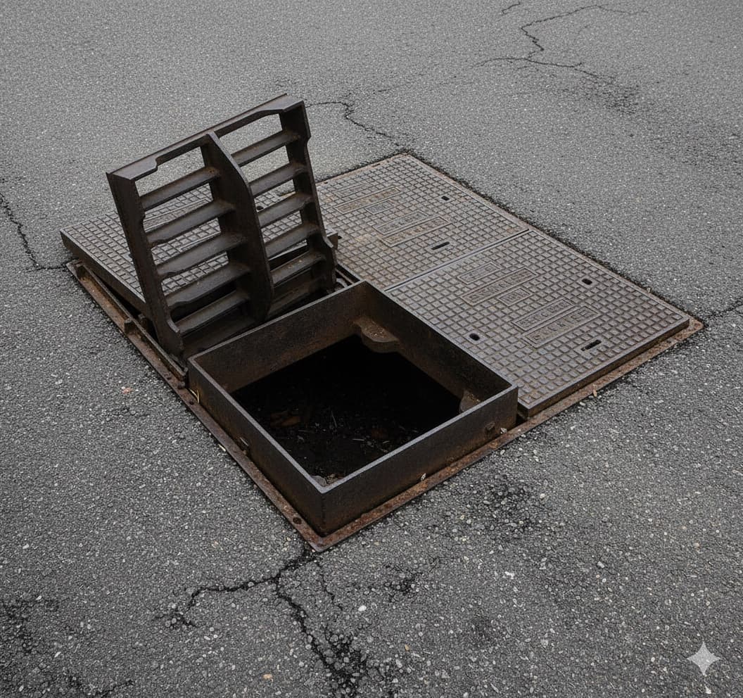 Hinge Type Gully Grating