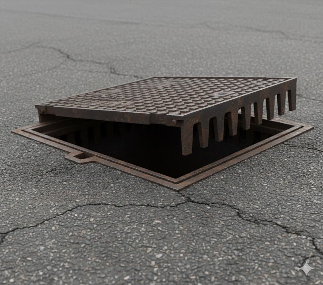 Hinge Type Kerb Gully Grate